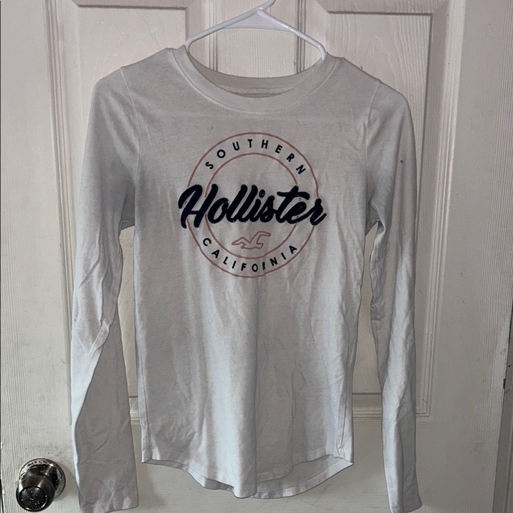 Hollister White Long Sleeve Shirt